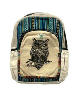 Rugzak hennep Nepal uil 2