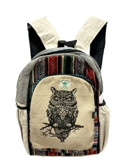 Rugzak hennep Nepal uil 3