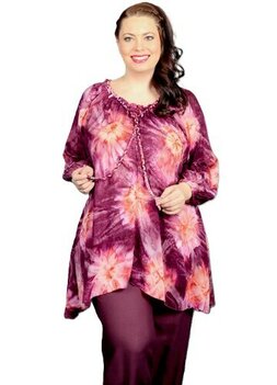Blouse Dakota bordeaux perzik