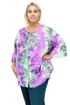 Blouse Emma lila groen