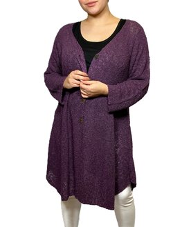 Vest Madelief aubergine paars