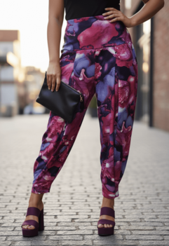 Broek Lia paars aubergine