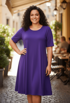 Tuniek Jill A-lijn paars Tuniek Jill A-lijn paars