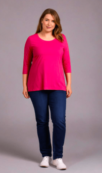Shirt Amy viscose fuchsia