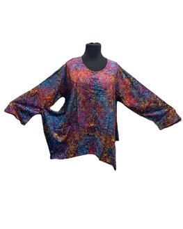 Blouse wizard batik paars multi