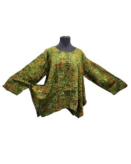 Blouse wizard batik groen oranje