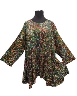 Blouse b148 batik groen multi