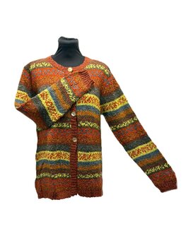 Vest Carrie streep oranje