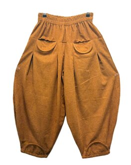 Broek Sindy +10 rib camel