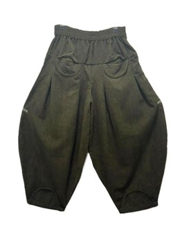 Broek Sindy +10 rib donker army
