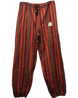 Broek Hennep streep rood