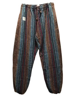 Broek Hennep streep rood blauw