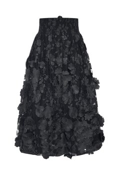 Rok lochy bloem effen